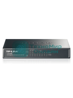 Коммутатор TP-Link SMB TL-SG1008P Коммутатор 8-port Gigabit Switch с 4 портами РоЕ