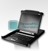 Квм консоль ATEN SINGLE RAIL 16P PS/2-USB LCDKVMP 19INCH (CL5716NR).