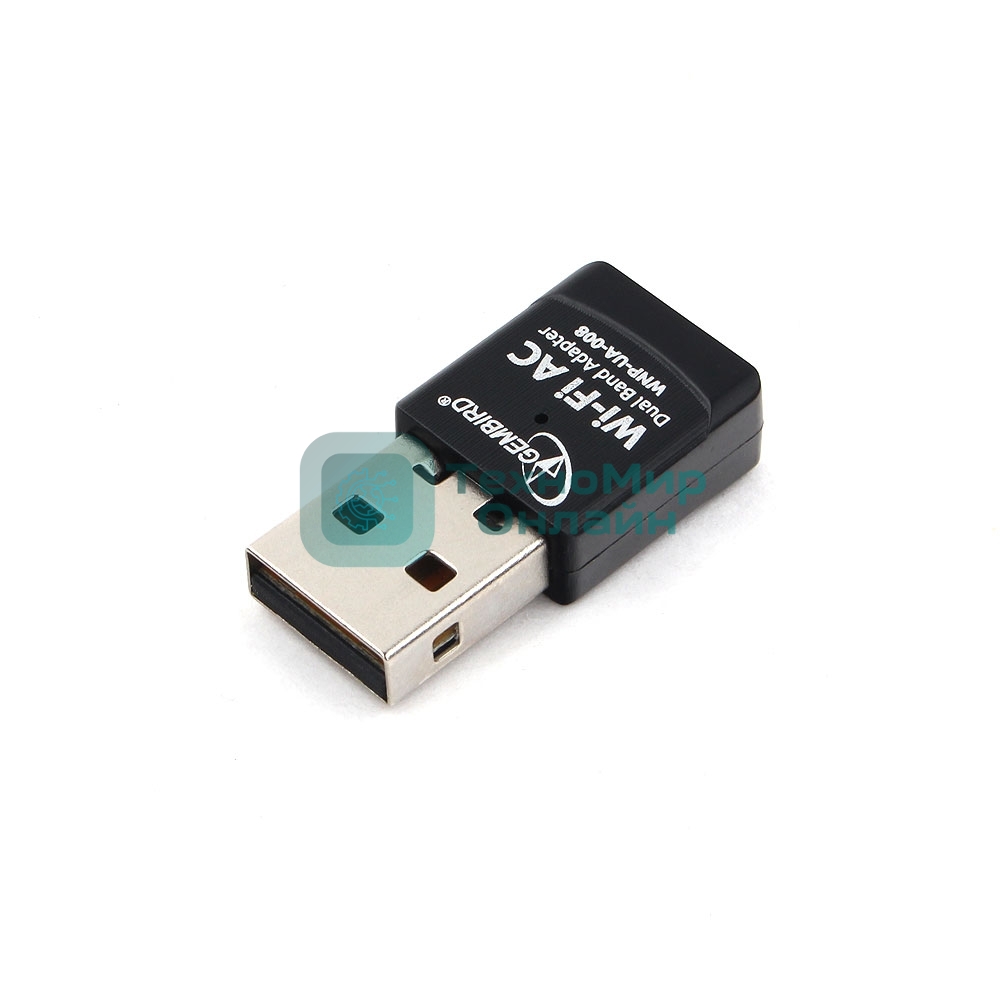 Сетевой двухдиапазонный Wi-Fi мини USB-адаптер Gembird 600 Мбит, USB, 802.11b/g/n/ac/а