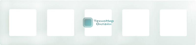 Рамка 5 постов, бел. ETIKA