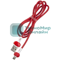 Кабель Redline Candy УТ000021989 Lightning (m) USB A(m) 1м красный