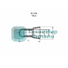 Концевая изолированная заглушка Rexant КИЗ-6, ø 4,8 мм (3,0-8,0 мм²)