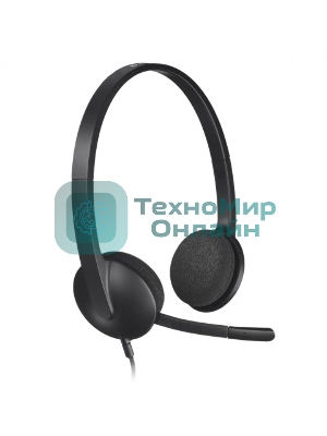 Гарнитура проводная Logitech Headset H340 USB graphite