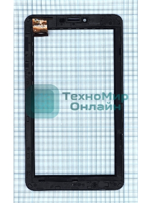 Сенсорное стекло (тачскрин) для Irbis TZ50/TZ52, черное с рамкой