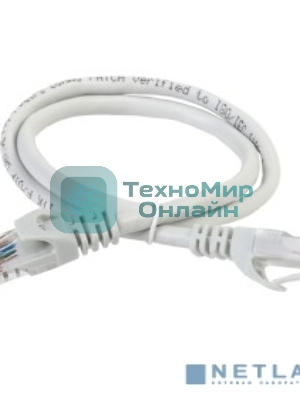 Патч-корд ITK, cat.5e UTP, 1м, серый