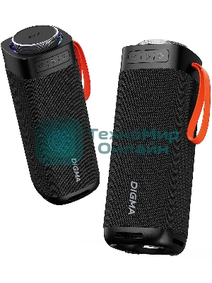 Портативная колонка Digma D-PS1522 черный 60W 2.0 BT 10м 3000mAh