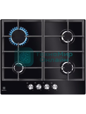 Газовая варочная панель Electrolux KGG6426K, независимая, черный