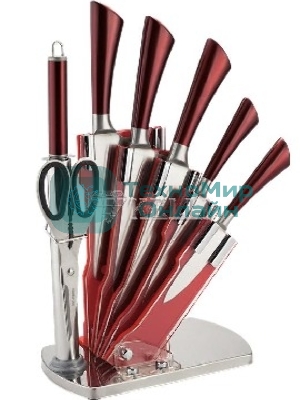 Набор ножей Kelli KL-2084 8 пр.(8 ПРЕДМЕТОВ: 1.Топорик кухонный 7