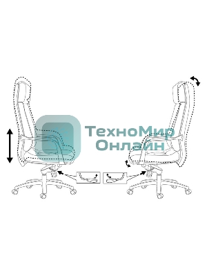 Кресло Бюрократ DAO/WHITE белый, кожа