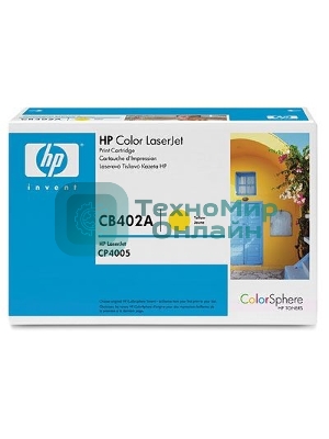 Картридж лазерный HP CB402A желтый CP4005