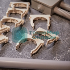 Крепеж-клипса для монтажного пистолета Rexant Ø 50 мм, белая (25 шт/уп)