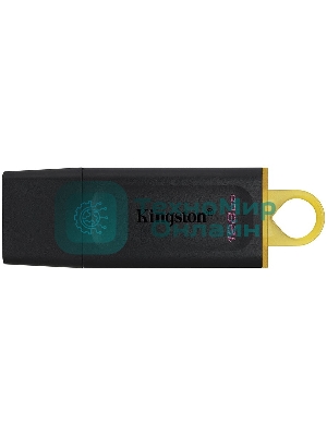 Флешка USB Kingston DataTraveler Exodia (DTX/128GB), 128Gb, USB 3.2 Gen 1, R/W 200/60, черный/желтый