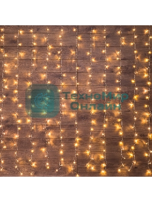 Гирлянда светодиодная Neon-night Дождь 3х2 м 240 LED, прозрачный ПВХ, с контроллером, теплое белое свечение