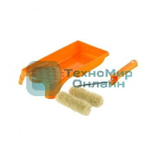 Малярный набор Сибртех для фасадных работ: кювета 150 мм х 290 мм и мини-валик 110 мм