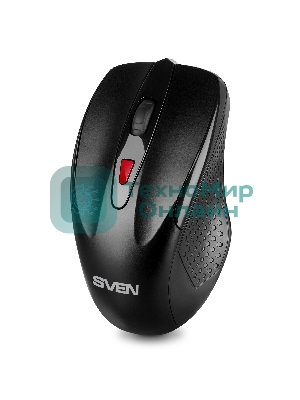 Мышь беспроводная SVEN RX-450W черный, 3200 dpi, радиоканал, USB, кнопки - 6