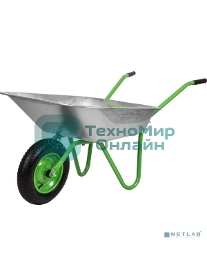 Тачка садовая Сибртех одноколесная облегченная, объем 65 л