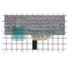 Клавиатура для ноутбука Asus VivoBook X513E серебристая