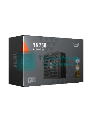 Блок питания PCCOOLER, 750W 80 PLUS Gold (ATX, 3.1, PCIe 5.1 600W, Full modular, 1x24(20+4)pin 550мм, 2xCPU 8(4+4)pin 650мм, 3xPCIe 8(6+2)pin 500мм, 1x12V(2x6) 12+4pin 650мм, 3xSATA*3+MOLEX4pin*1 450+120+120+120мм, Active, 135x135мм, 150x150x86мм, APFC, OVP, UVP, OCP, SCP, OTP, OPP, SPD)