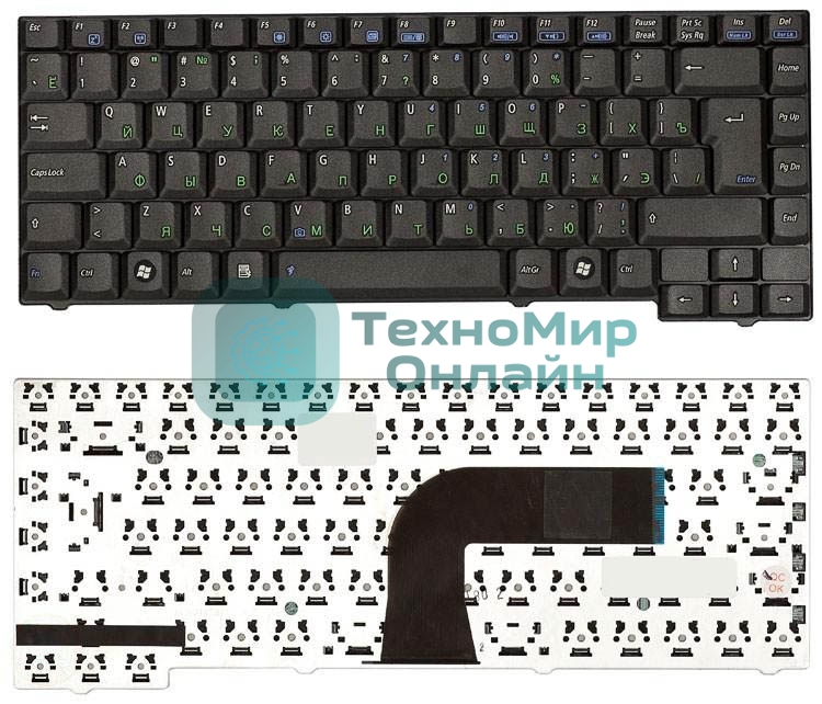 Клавиатура для ноутбука Asus A3A A3E A3H A3V черная