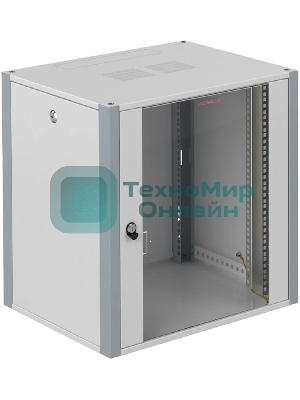 Шкаф коммутационный Sysmatrix (WP 6315.710) настенный 15U 600x350мм пер.дв.стекл 2 бок.пан. 60кг серый IP20