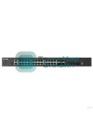 Коммутатор D-Link DXS-3410-32SY/A1A Управляемый L3 стекируемый коммутатор с 28 портами 10Gbase-X SFP+ и 4 портами 25Gbase-X SFP28