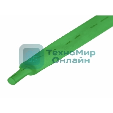 Термоусаживаемая трубка Rexant 22,0/11,0 мм, зеленая, упаковка 10 шт. по 1 м
