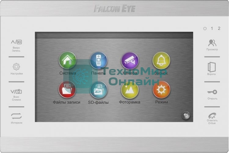 Видеодомофон Falcon Eye FE-70 ATLAS HD белый HD : дисплей 7