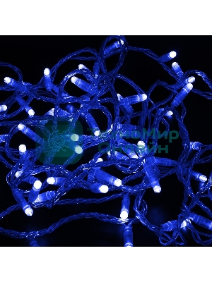 Гирлянда Neon-night Нить 10м, с эффектом мерцания, прозрачный ПВХ, 24В, синий
