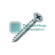 Саморез оконный Kranz острый, 4.1х35, белый цинк, короб (500 шт./уп.)