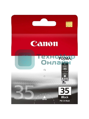 Картридж струйный Canon PGI-35Bk (1509B001) черный (9.30 мл, 200 стр.) для Canon PIXMA iP100, iP110