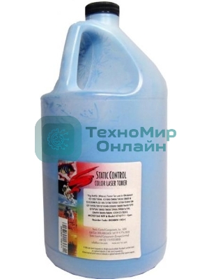 Тонер для принтера Static Control Oki C3300N/5500 OKIUNIV-1KG-C голубой (флакон 1000гр)