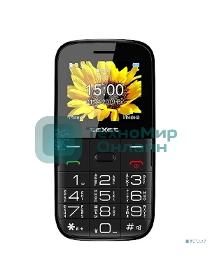 Мобильный телефон teXet TM-B227 черный