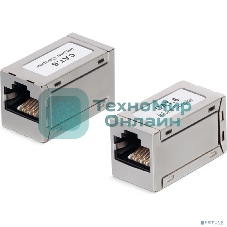 Проходной адаптер (coupler) Cabeus, RJ45(8p8c), кат. 6, экр., металл