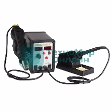 Паяльная станция Rexant, 2 в1: паяльник + термофен, с цифровым дисплеем, 150-500 °С