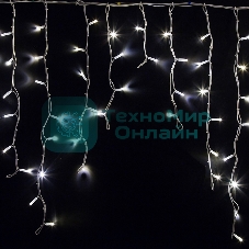 Гирлянда Neon-night Айсикл (бахрома) светодиодный, 5,6 х 0,9 м, белый провод каучук, 230 В, диоды белые, 240 LED