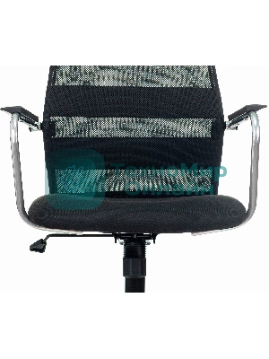 Кресло Бюрократ KB-5M TW-01 3C11 черный, сетка/ткань, 120 кг, механизм качания, с подголовником