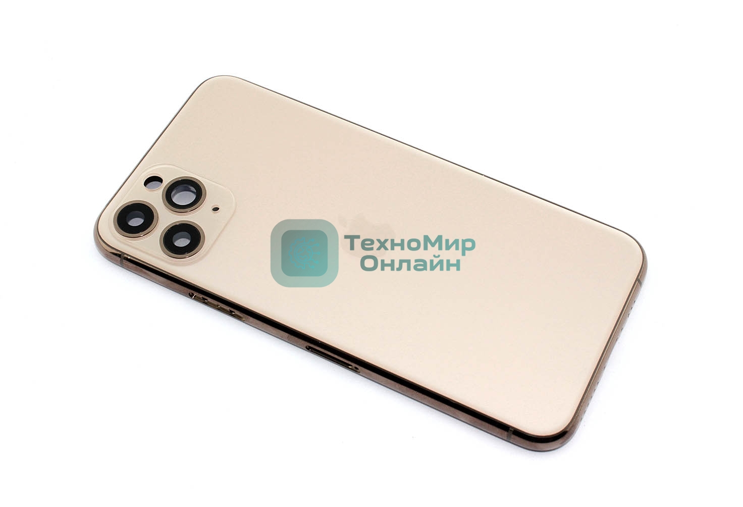 Задняя крышка (корпус) в сборе с рамкой для Apple iPhone 11 Pro золотой