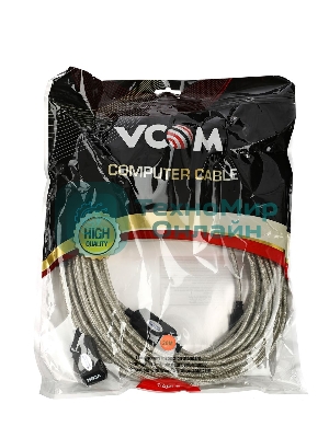 Кабель-адаптер VCOM VUS7049-25M USB2.0-repeater, удлинительный активный Am-->Af 25м