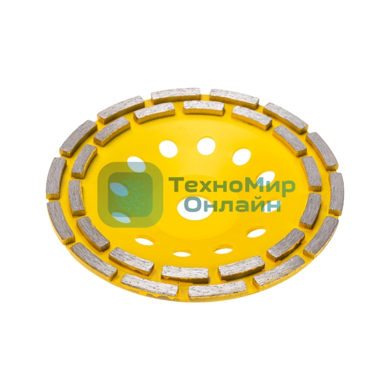 Чашка алмазная шлифовальная Kranz двухрядная, 180х22,2 мм