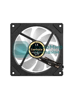 Вентилятор с подсветкой ExeGate EX12025H3P4PPRM-PWM.ARGb (120x120x25, ARGb, Hydraulic bearing (гидродинамический), 4pin + 3pin, 600-1800RPM, 26dBA)