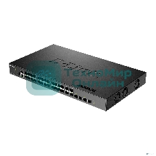 Коммутатор D-Link DXS-3410-32SY/A1A Управляемый L3 стекируемый коммутатор с 28 портами 10Gbase-X SFP+ и 4 портами 25Gbase-X SFP28