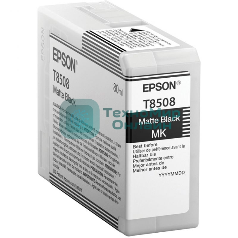 Картридж струйный черный матовый T850800 UltraChrome HD 80мл