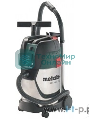 Пылесосы строительные Metabo ASA 30 L PC Inox 602015000 Пылесос 1250вт,роз,ручн.очистка, бак 30л, вес 9.6 кг