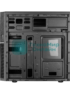 Компьютерный корпус Aerocool/Formula Cs-105, mATX, без БП, 187x361x355мм (ШxГxВ), USB 3.0 x1, USB 2.0 x1, металл 0,5мм, 120-мм вентилятор в комплекте, черный