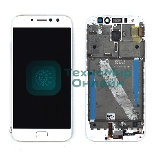 Дисплей для Asus Zenfone 4 Selfie Pro ZD552KL белый с рамкой