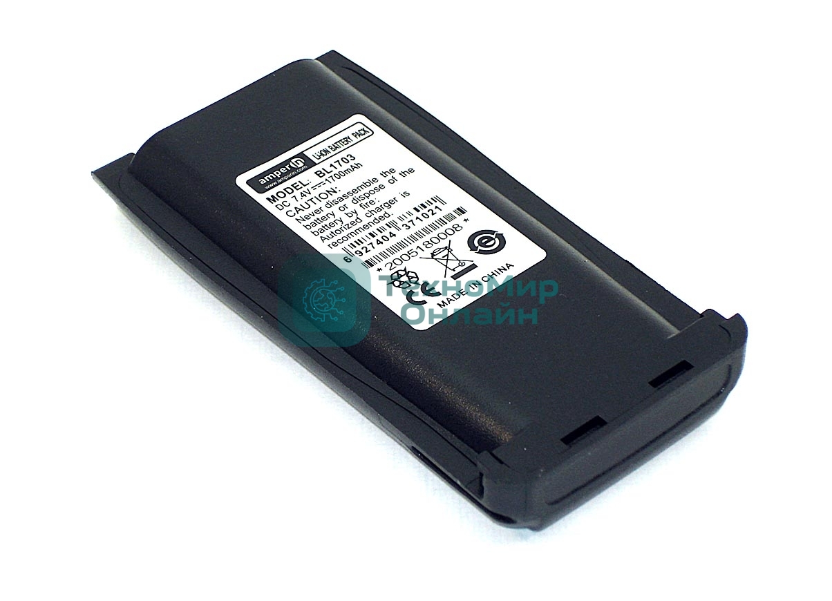 Аккумулятор Amperin для Hytera HYT TC-700, TC-780 (BL1703) 1700 mAh 7.4V Li-ion