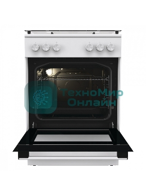 Плита газовая Gorenje GG6A11WF белый, конфорок 4 газовых, духовка 72 л, 60 см x 85 см x 60 см