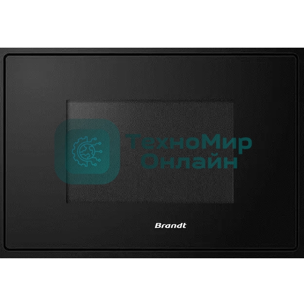 Встраиваемая микроволновая печь Brandt, 3 функции приготовления, 8 автоматических программ, гриль, размораживание, сенсорное управление, таймер, объем 25 л, защита от детей, черный