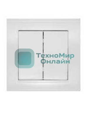 Выключатель 2-кл. СП Бриллиант 10А IP20 белый Universal 7947403