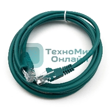 Патч-корд Buro UTP cat.5e 2м зеленый RJ-45 (m)-RJ-45 (m)